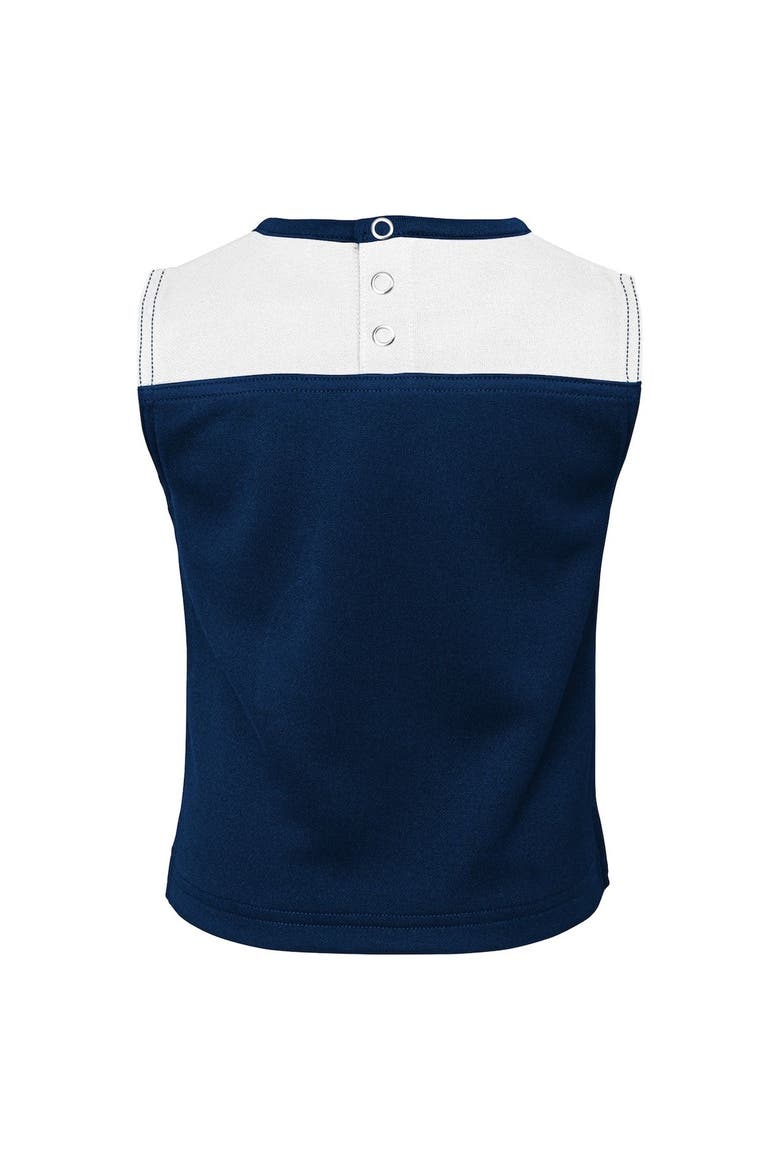 Girls Toddler Navy Dallas Cowboys Spirit Cheer Two-Piece Cheerleader Set with Bloomers, Alternate, color, Navy