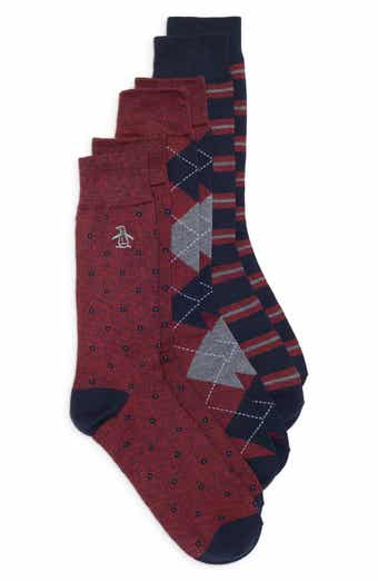 Marled Argyle 3-Pack Socks