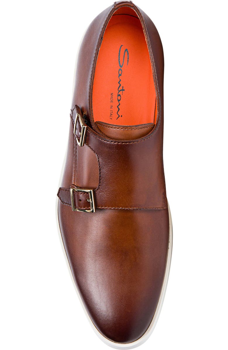 Santoni Bankable Sneaker, Alternate, color, Brown