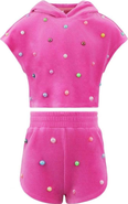 Lola + The Boys Rainbow Candy Short Set