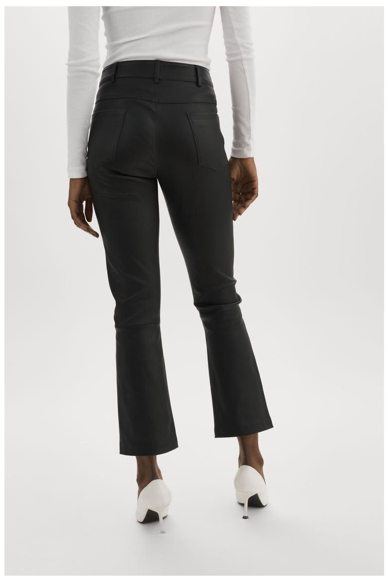 Faris | Stretch Leather Pants, Alternate, color, Black