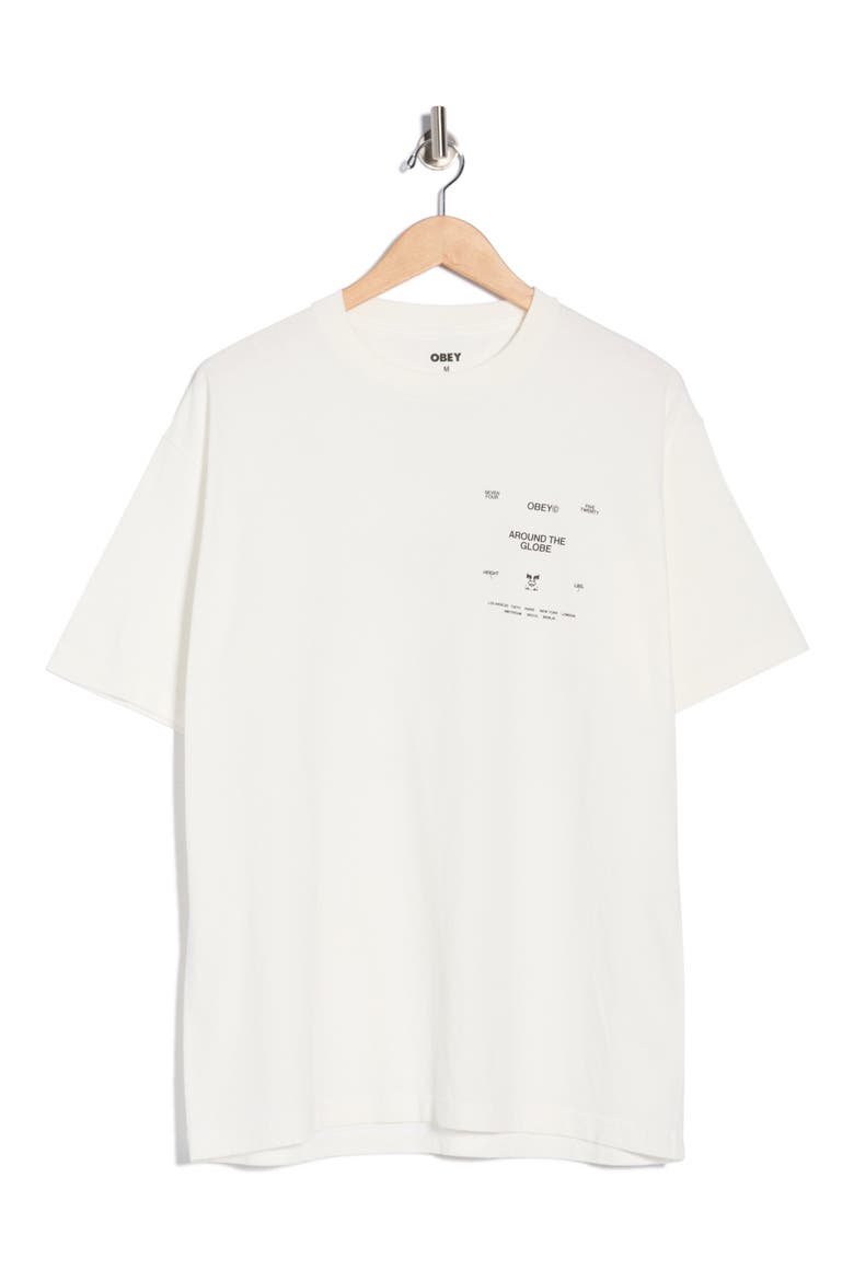 Around the Globe Graphic T-Shirt, Alternate, color, PIGMENT VINTAGE WHITE