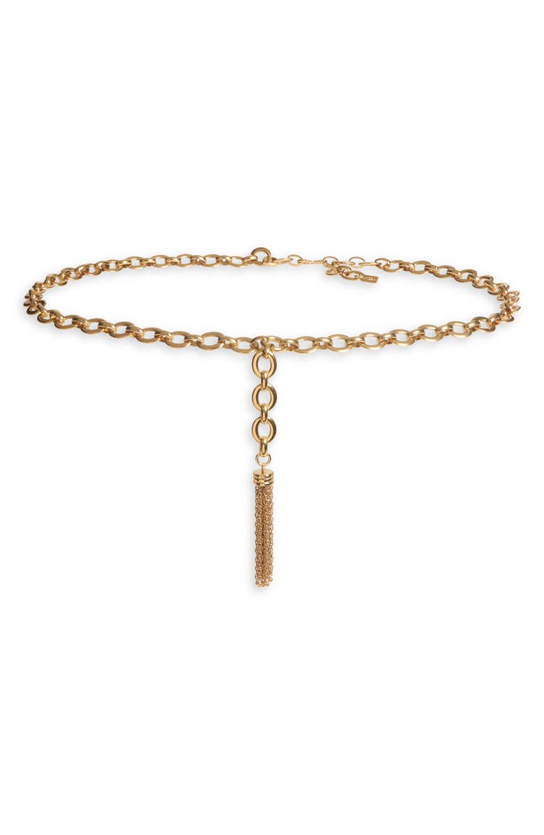 Chloé The Chloé Pompoms Chain Belt, Main, color, 