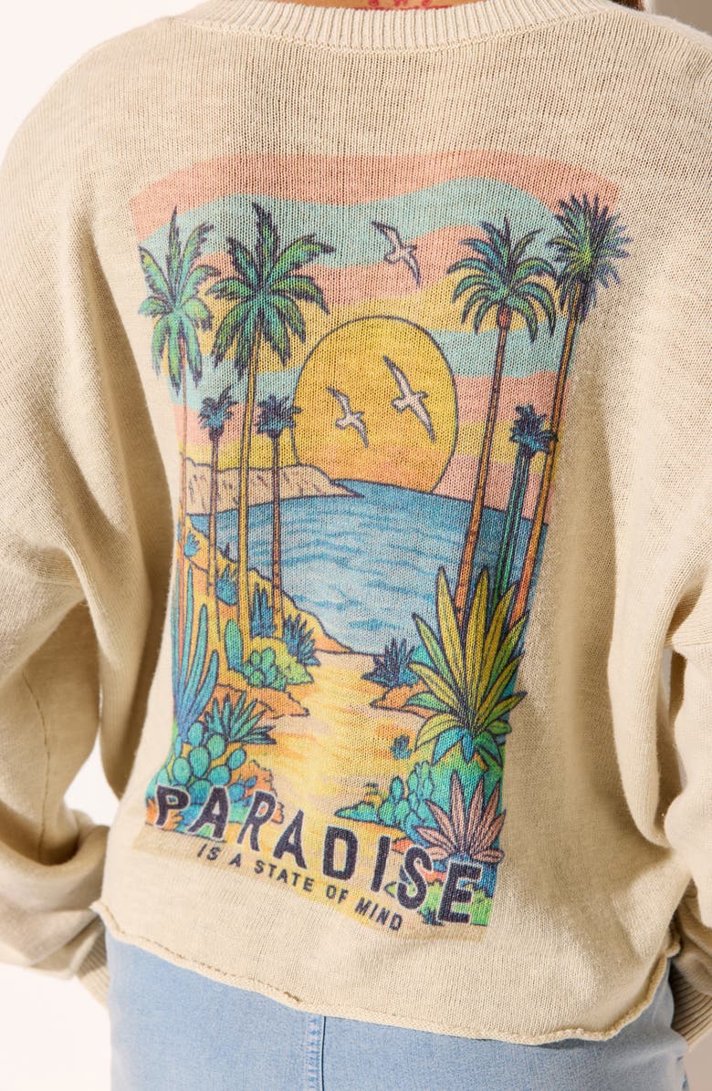Spiritual Gangster Paradise Ellis Cotton Blend Sweater, Alternate, color, Natural