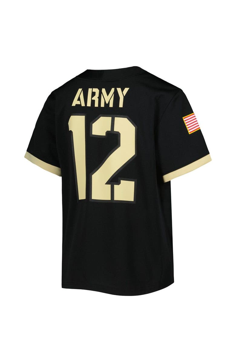 Nike Youth Nike #12 Black Army Black Knights 1st Armored Division Old Ironsides Untouchable Football Jersey, Alternate, color, 