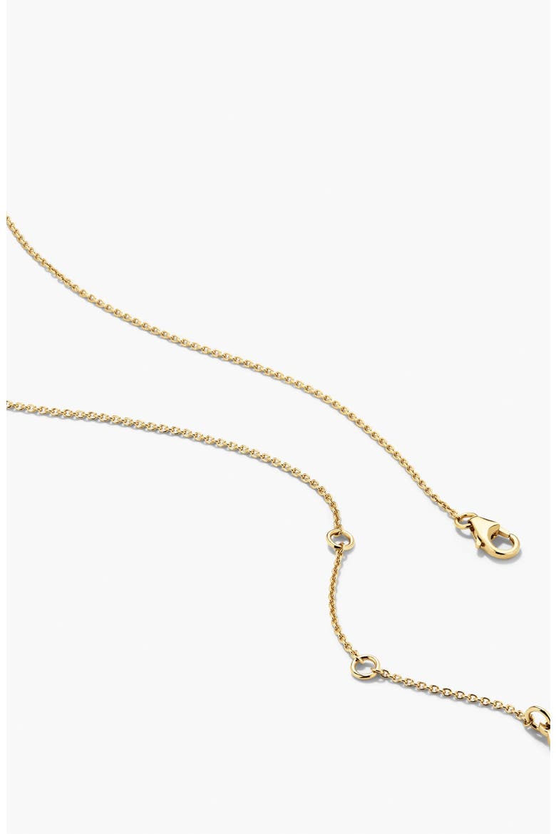 Floating Lab Grown Sapphire Necklace, Alternate, color, Gold