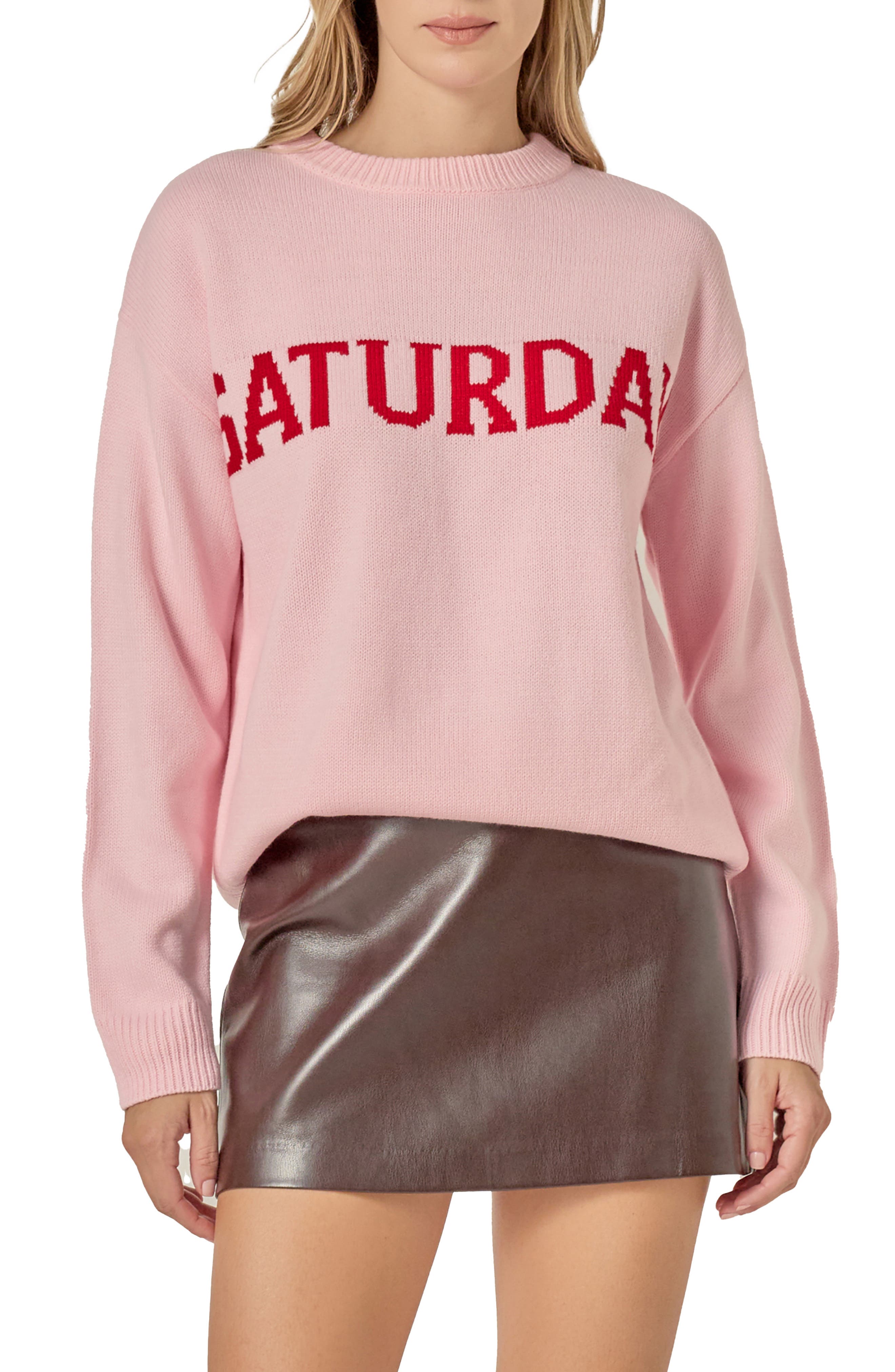 English Factory Weekday Motif Sweater