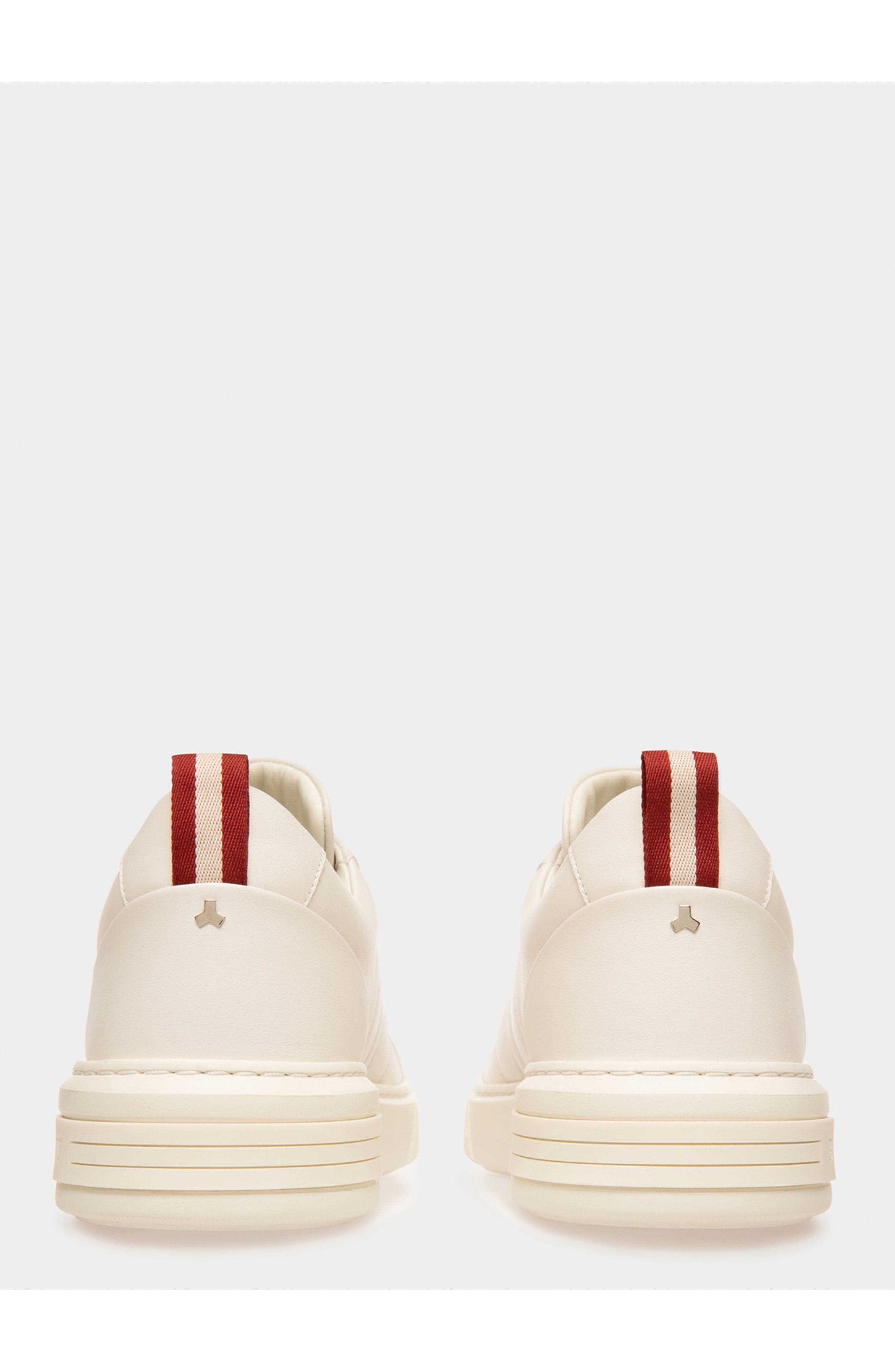 Bally Maxim Leather Sneakers, Alternate, color, White