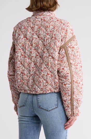 Blanknyc Cropped Quilted Jacket In Herb Haven