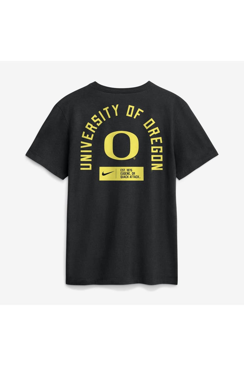 Men's Nike Black Oregon Ducks Primetime Crew T-Shirt, Alternate, color, Black