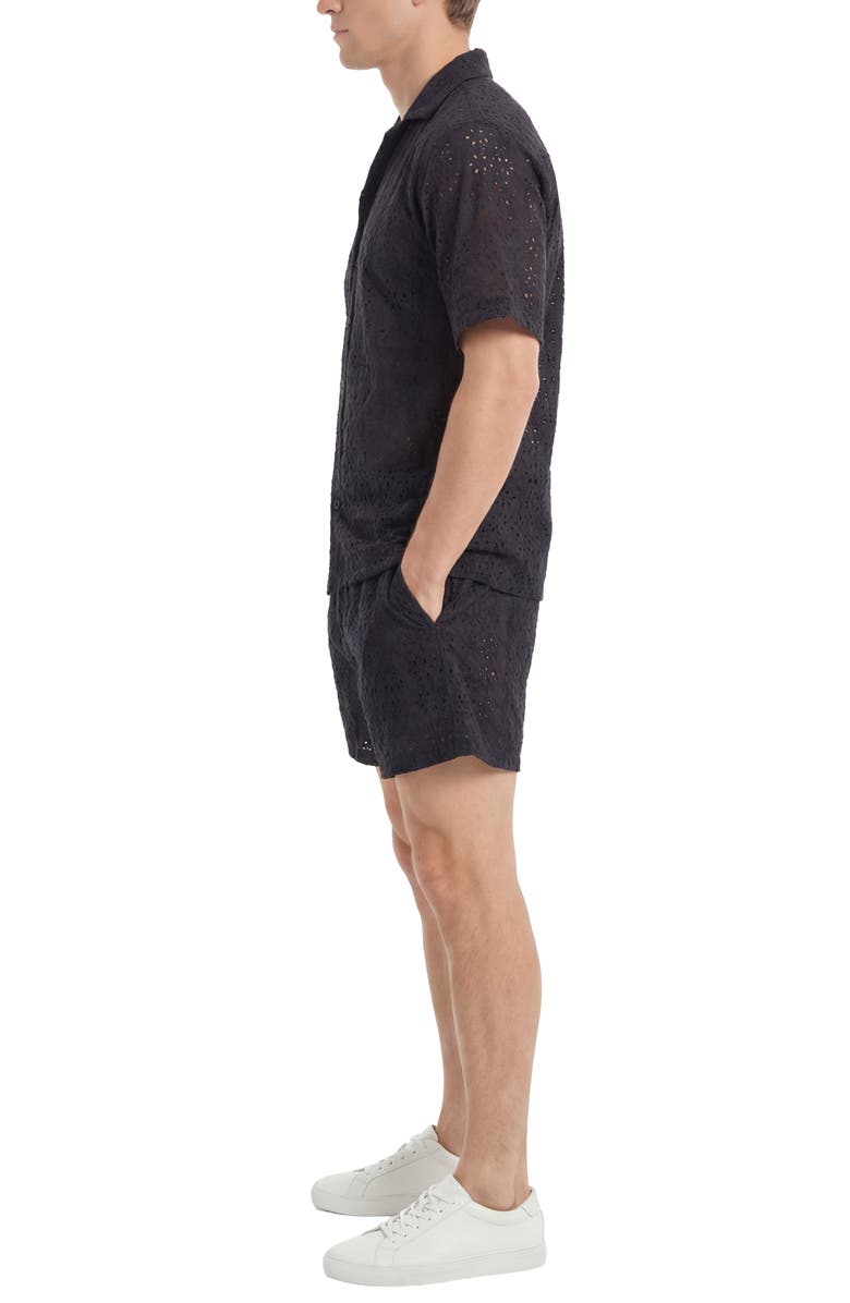 AREA STARS Eyelet Top, Alternate, color, Black
