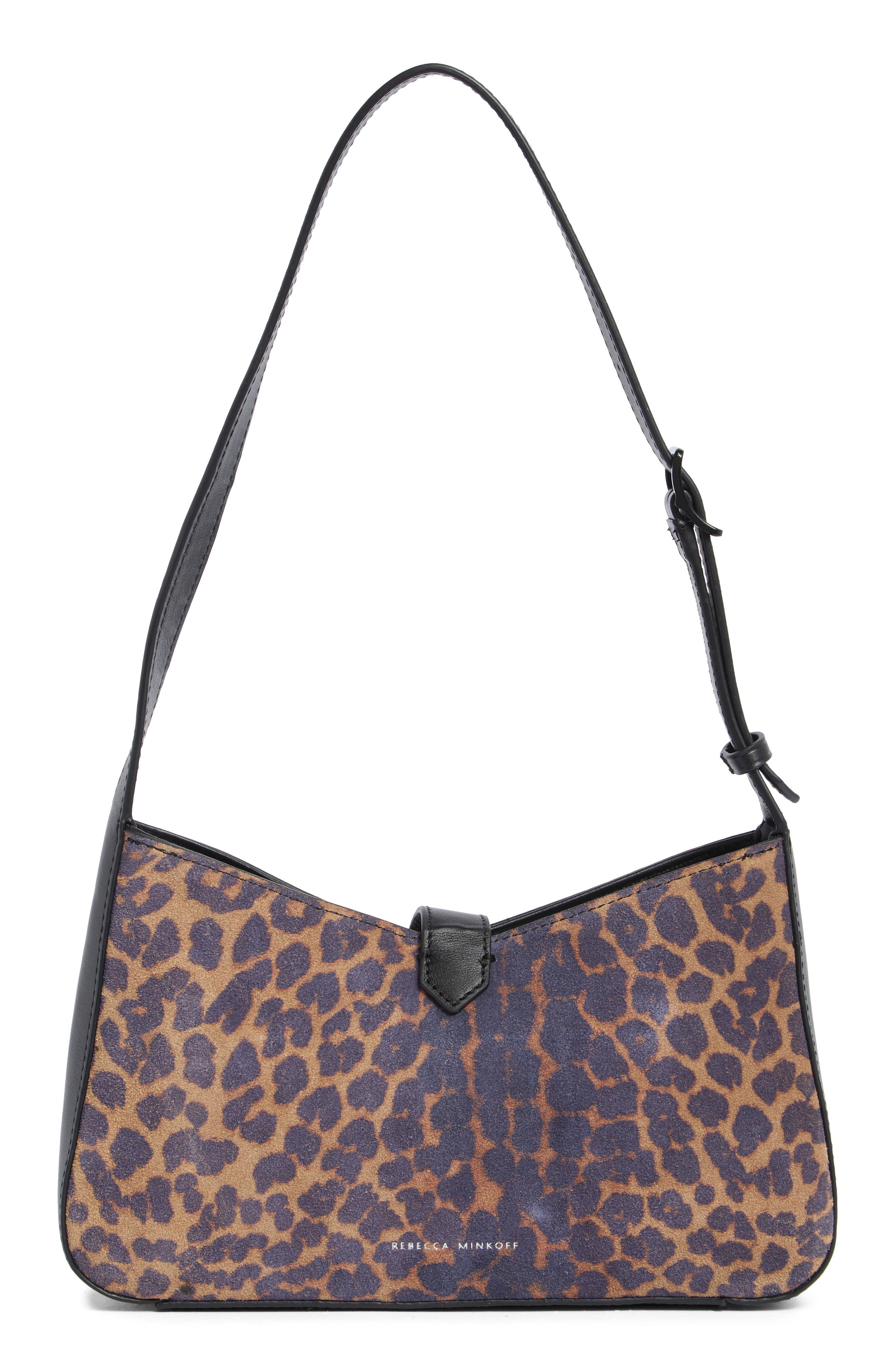 Rebecca Minkoff Small Megan Shoulder Bag, Alternate, color, Leopard