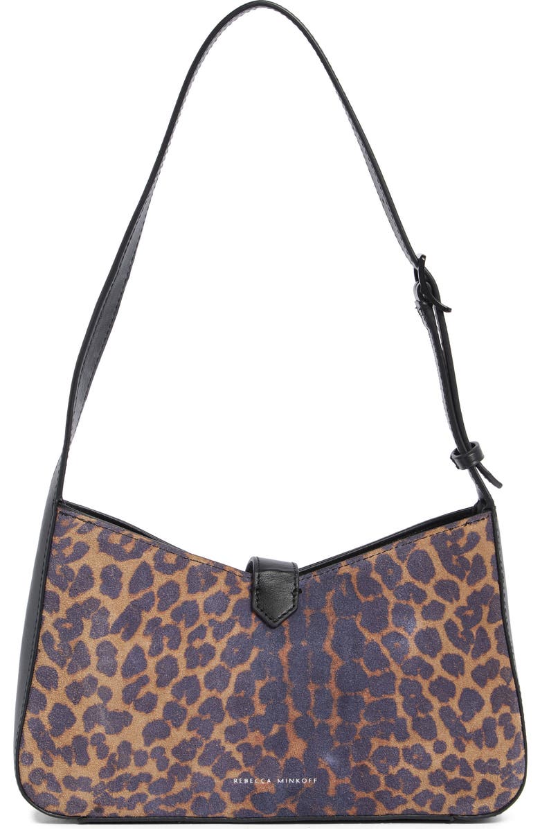 Rebecca Minkoff Small Megan Shoulder Bag, Alternate, color, Leopard