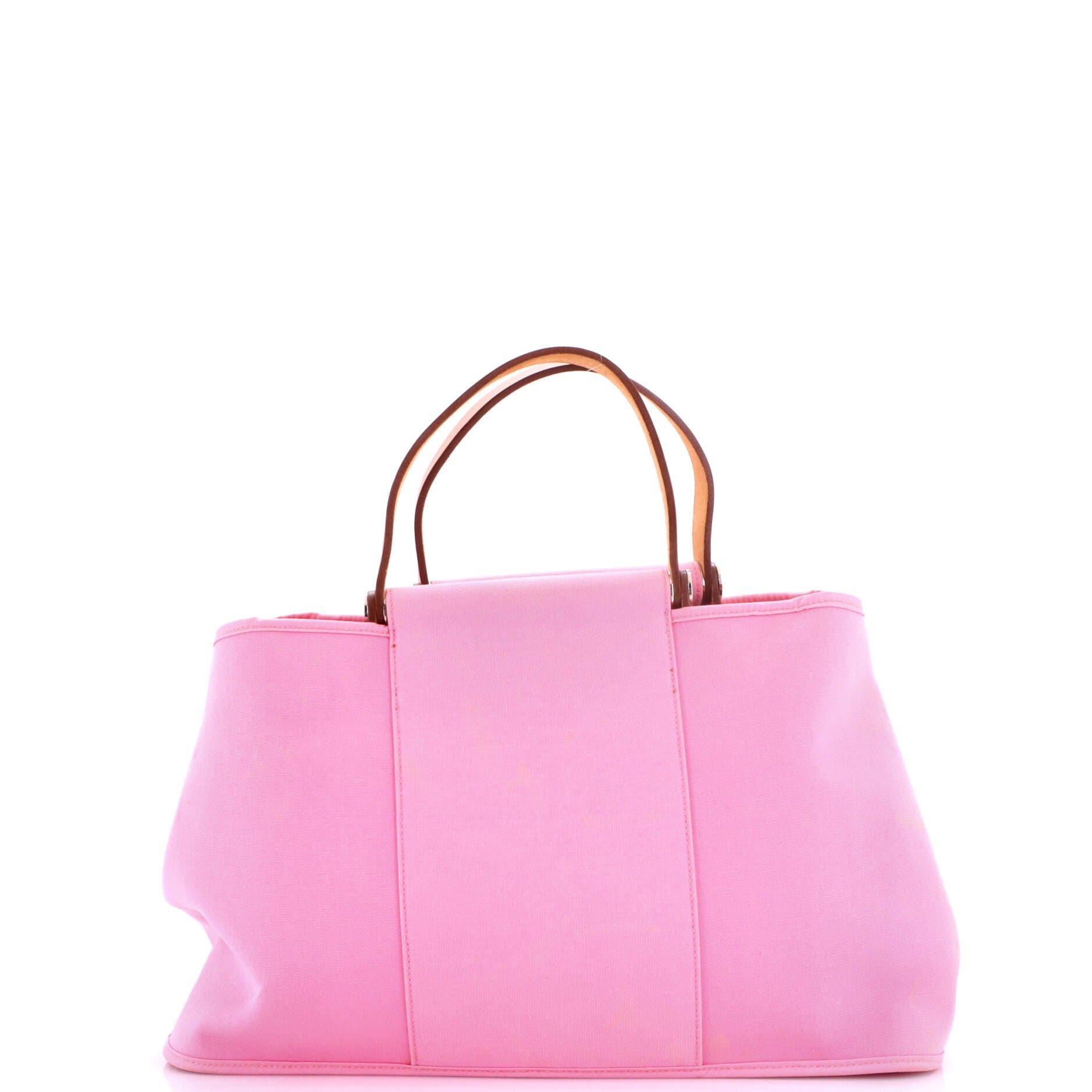 Pre-Owned Hermes Cabag Elan Toile and Leather 39, Alternate, color, Pink