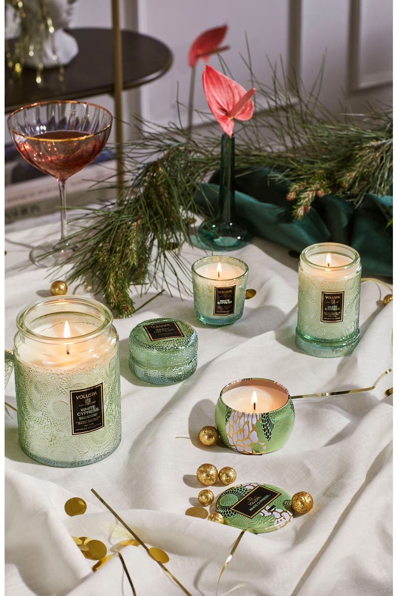 White Cypress Mini Tin Candle, Alternate, color, WHITE CYPRESS