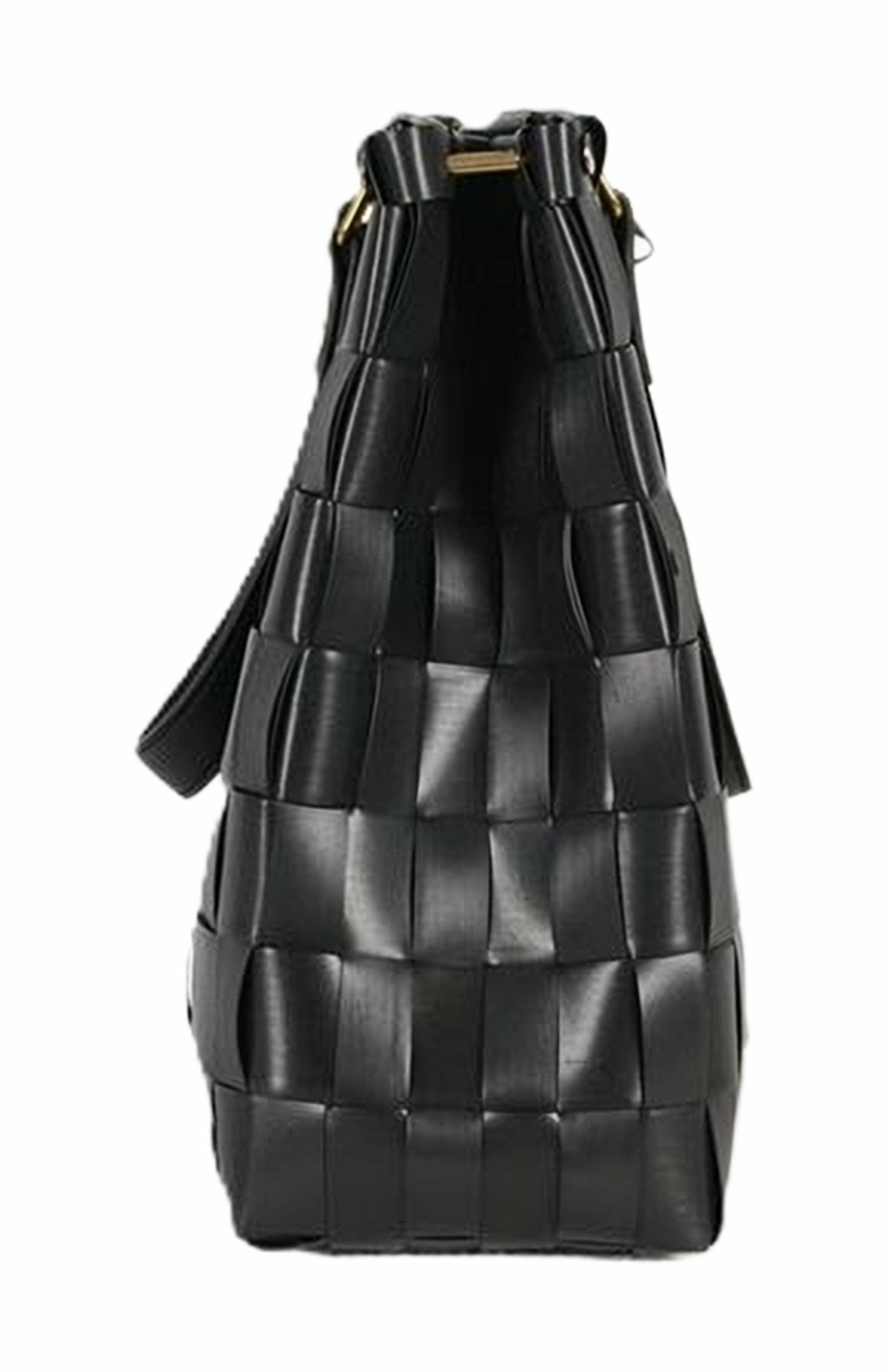 Handed By Char Recycled Plastic Handbag, Alternate, color, Black