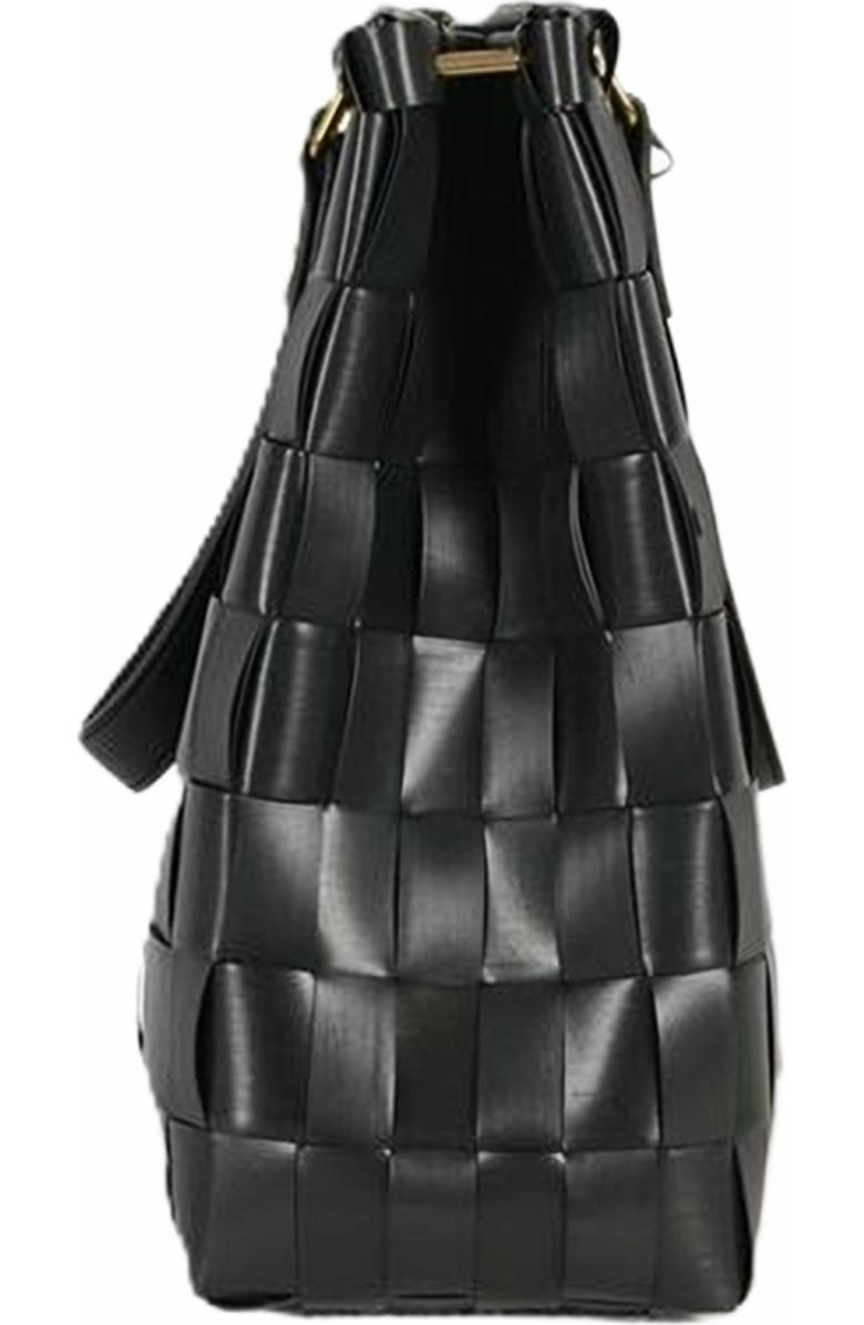 Handed By Char Recycled Plastic Handbag, Alternate, color, Black