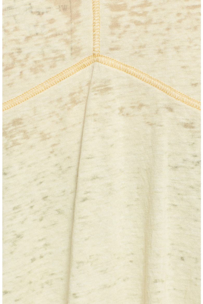 'Breezy' Seam Detail Slub Knit Tank, Alternate, color, DANDELION