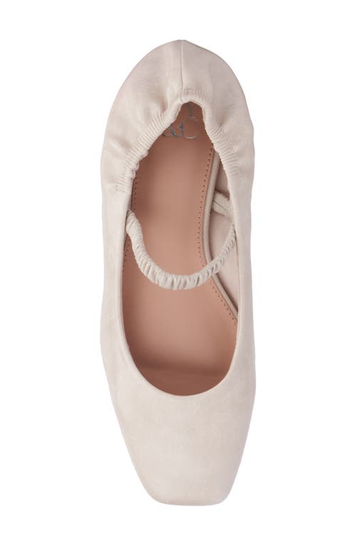 New York And Company Paris Mary Jane Flat In Bone