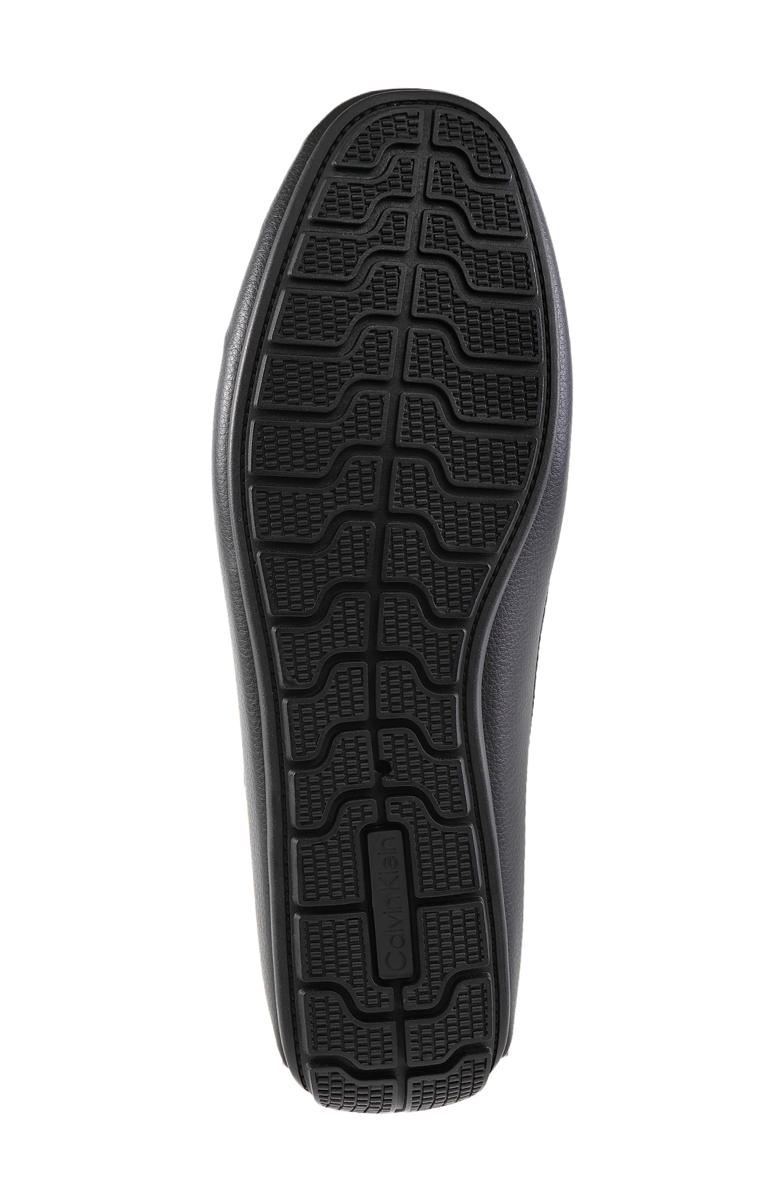 Calvin Klein Felty Moc Toe Driving Loafer, Alternate, color, Black