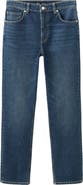 MANGO High Waist Straight Leg Jeans