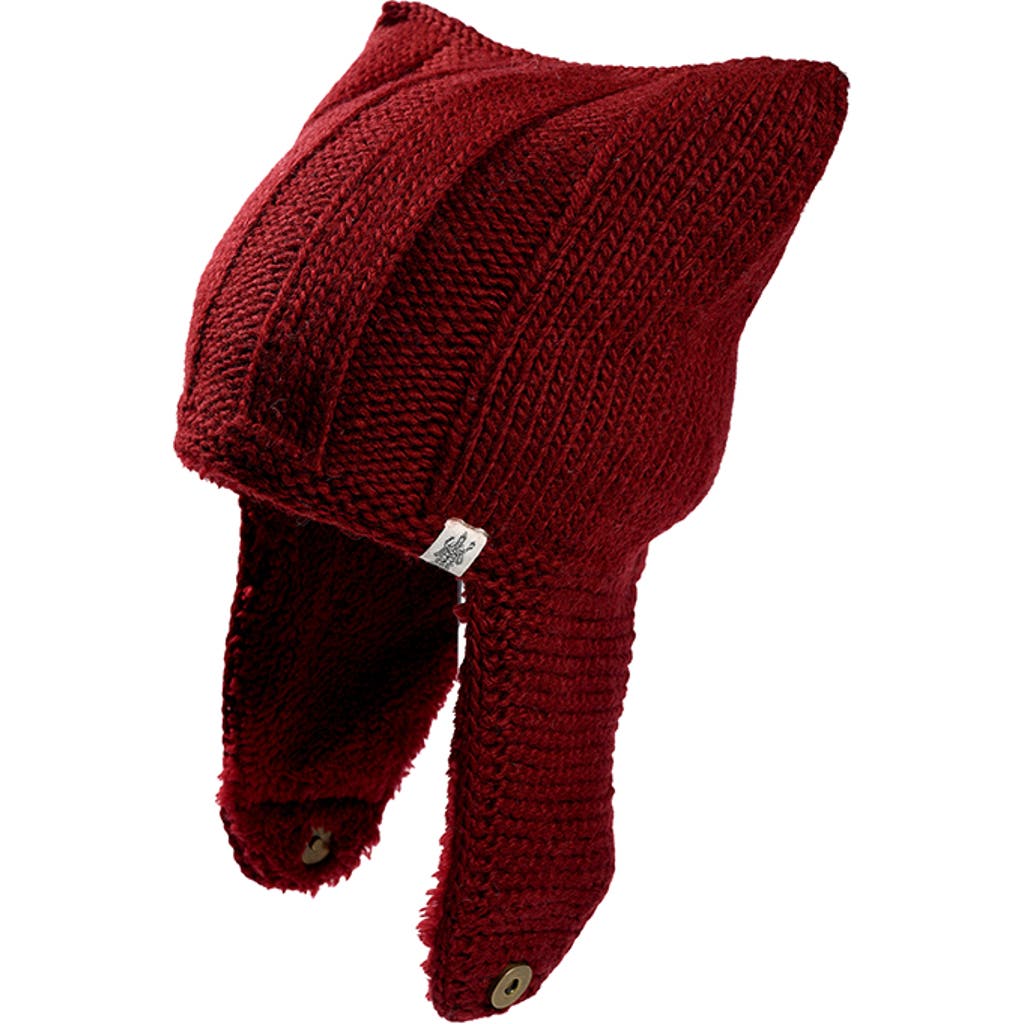 Nirvanna Designs Ezra Hat In Burgundy