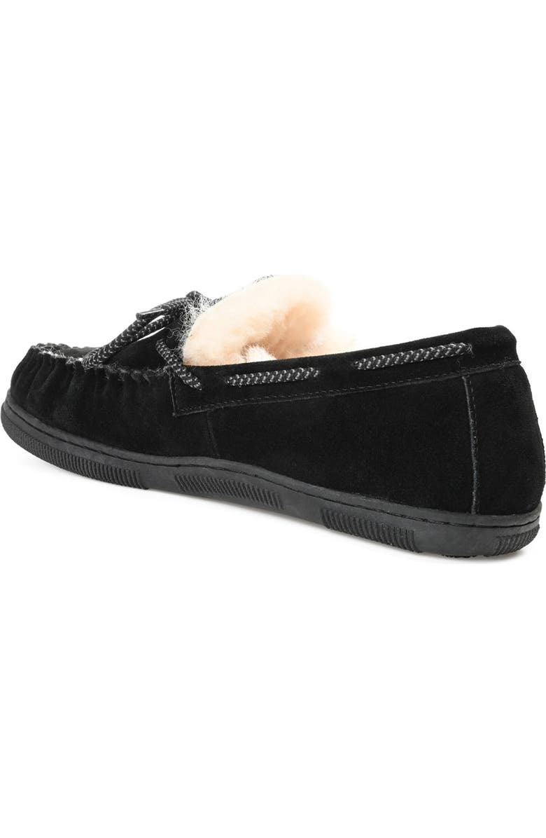 TERRITORY BOOTS Meander Genuine Shearling Lined Suede Loafer, Alternate, color,