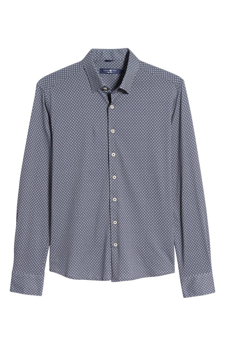 Stone Rose Regular Fit Button-Down Performance Sport Shirt, Alternate, color,