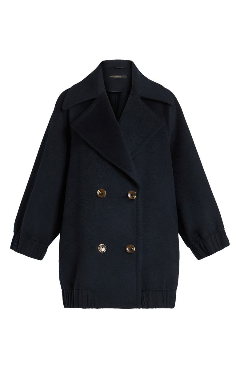 Marina Rinaldi Double Face Virgin Wool Coat, Alternate, color,