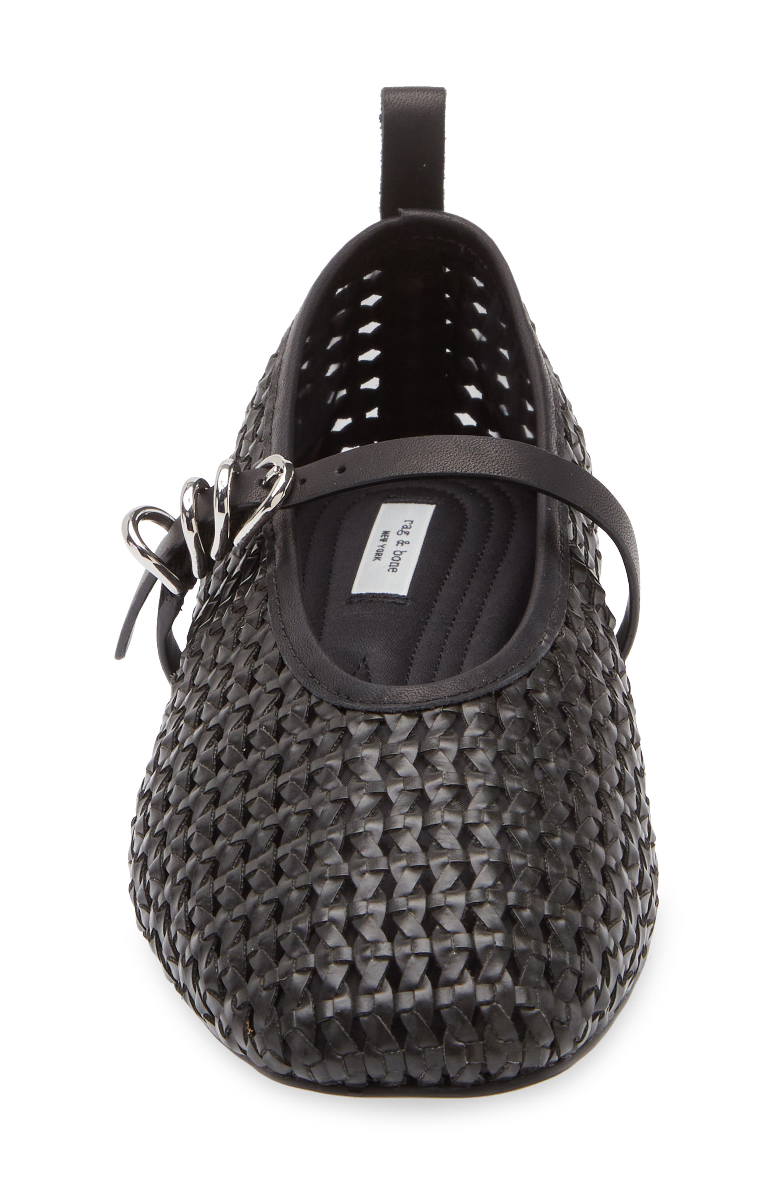 rag & bone Spire Woven Mary Jane Flat, Alternate, color, 