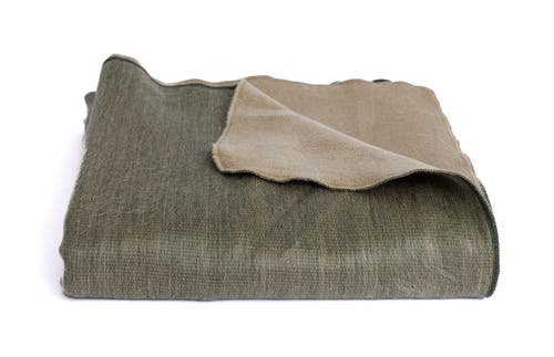 Purple Nest Design Kani Collection  Blanket In Green