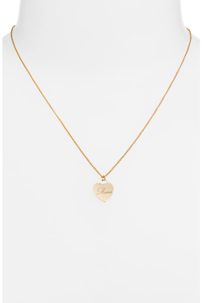 Alice Mama Heart Pendant Necklace, Alternate, color, GOLD
