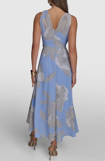 Donna Karan New York Faux Wrap Midi Dress | Nordstrom