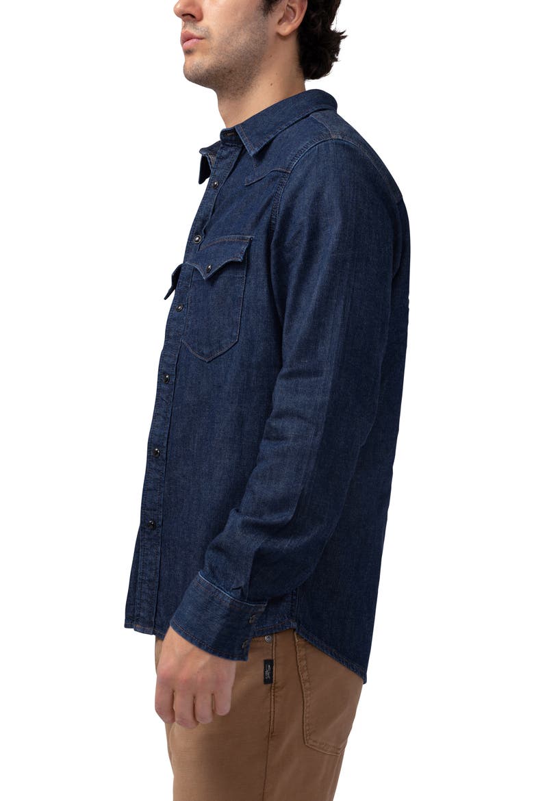 Long Sleeve Denim Western Shirt, Alternate, color, SWAGGER