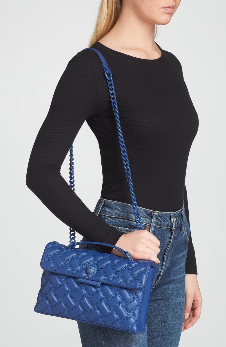Kurt Geiger London Kensington Drench Quilted Leather Convertible Shoulder Bag, Alternate, color,