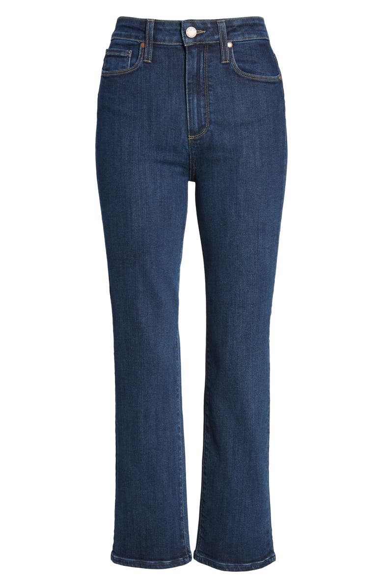 PAIGE Margot High Waist Ankle Straight Leg Jeans, Alternate, color, Darius