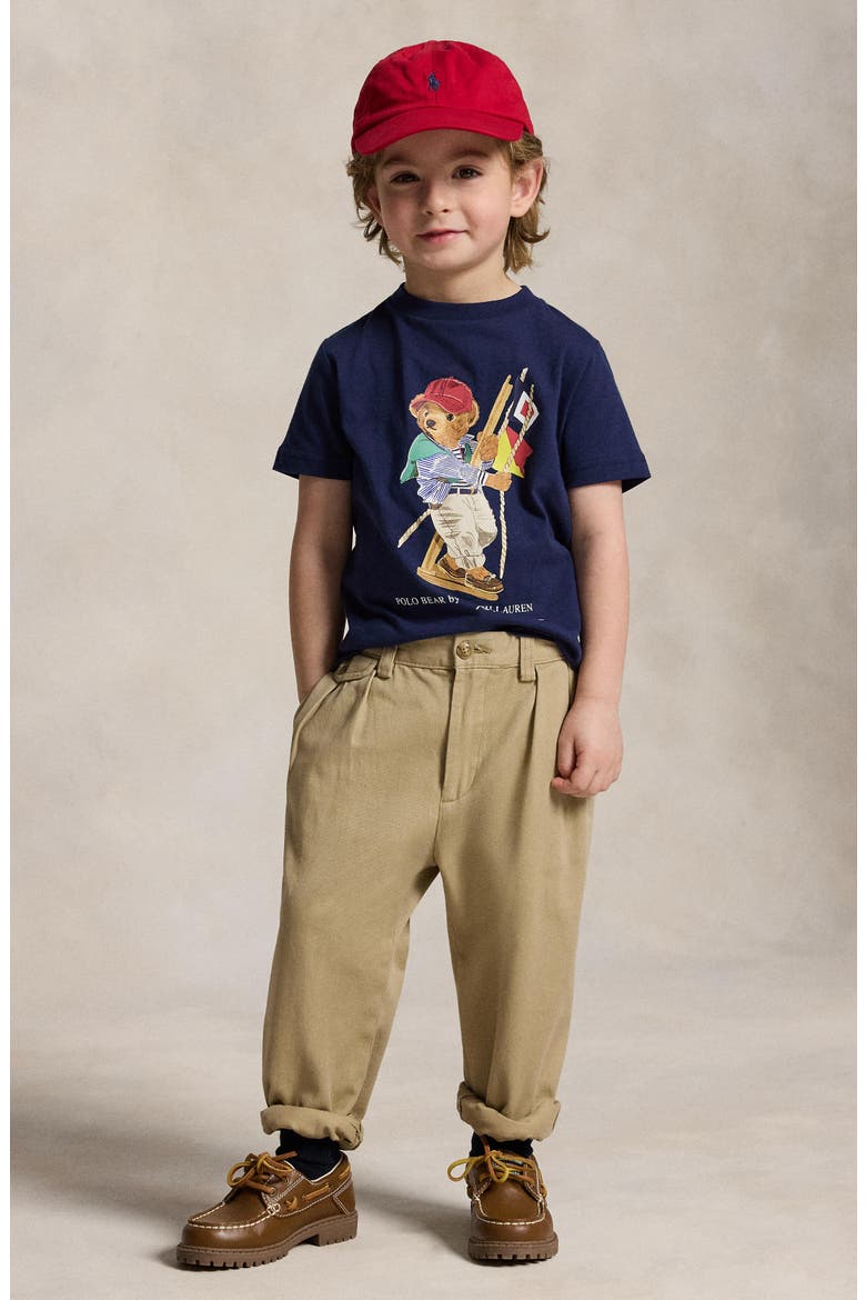 Kids' Polo Bear Cotton Graphic T-Shirt, Alternate, color, NEWPORT NAVY