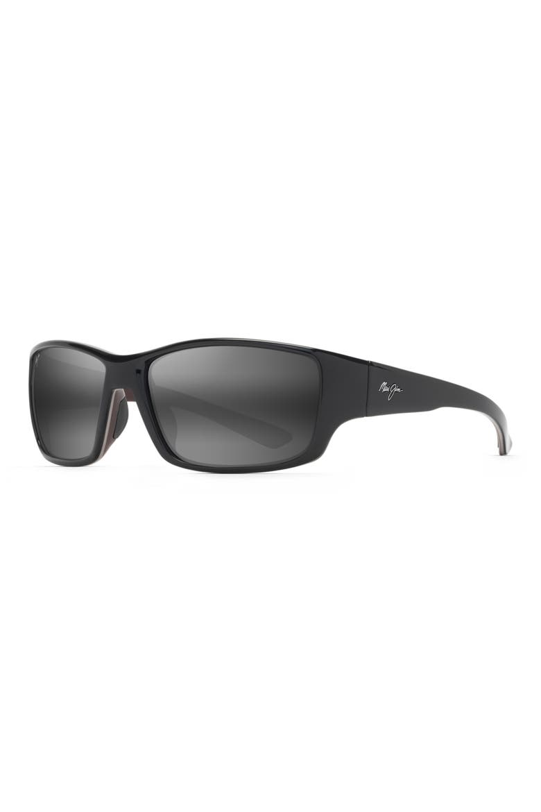 Local Kine 61mm Polarized Sunglasses, Alternate, color, BLACK/ GREY/ MAROON