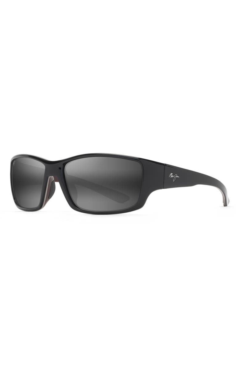 Maui Jim Local Kine 61mm Polarized Sunglasses, Alternate, color, Black/ Grey/ Maroon