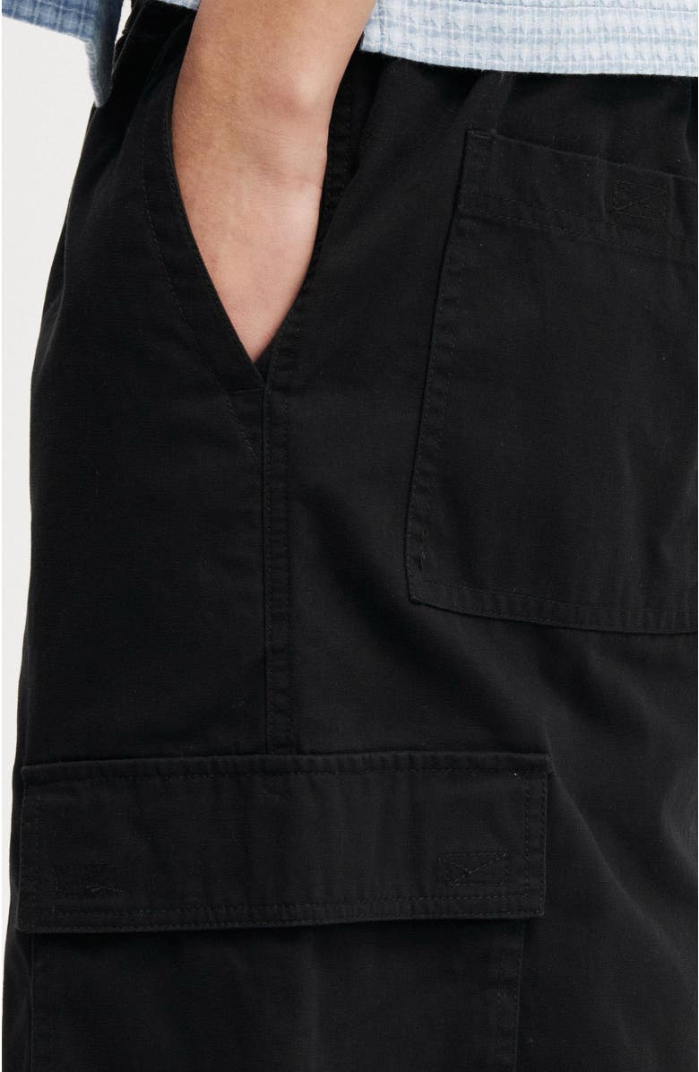 Cotton On Men's Super Baggy Cargo Short, Alternate, color, Washed Black