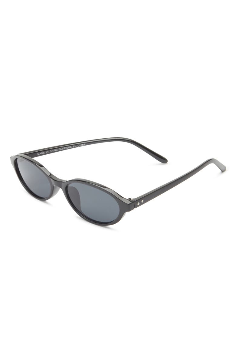 BP. Oval Sunglasses, Alternate, color, Black