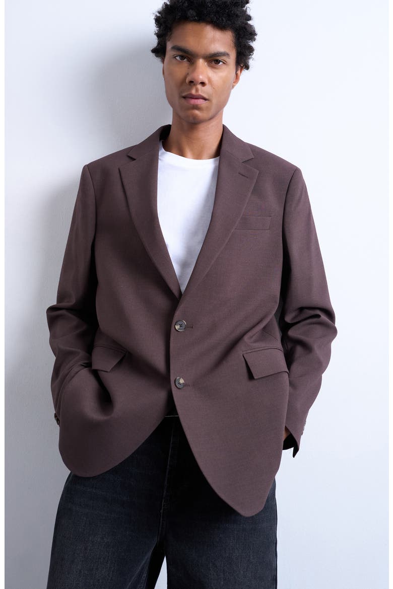 Relaxed Sport Coat, Main, color, BROWN
