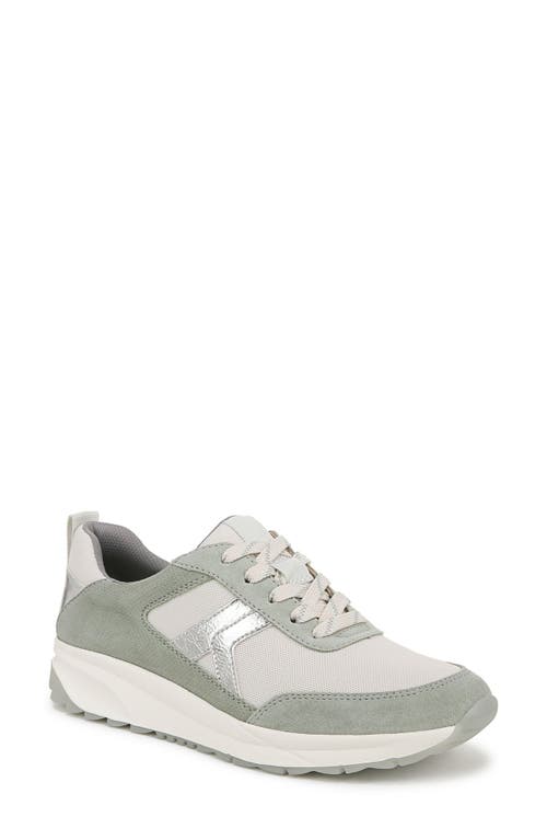 Naturalizer Shay Sneaker In White/pistachio Green