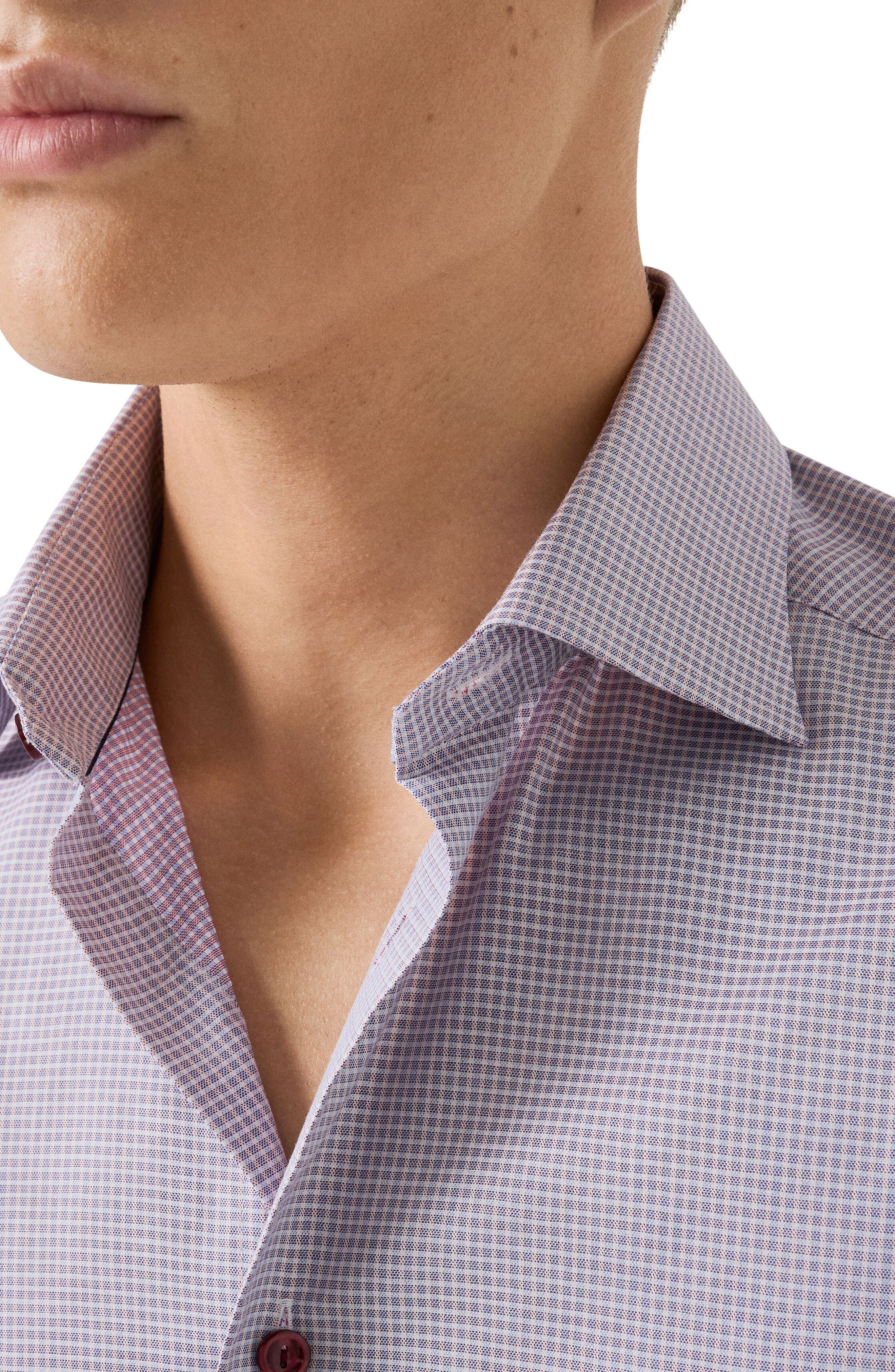 Contemporary Fit Check Twill Button-Up Shirt - image 2