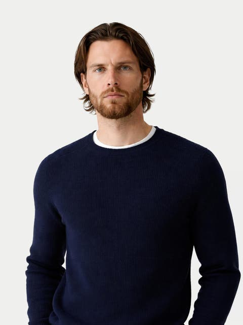 Men's Ribbed Cashmere Sweater