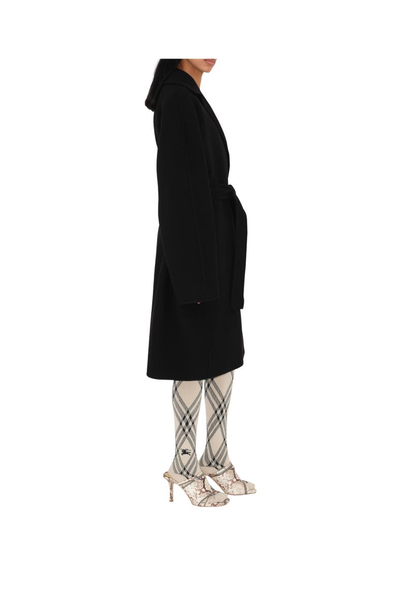 Cashmere Wrap Coat, Alternate, color, Black