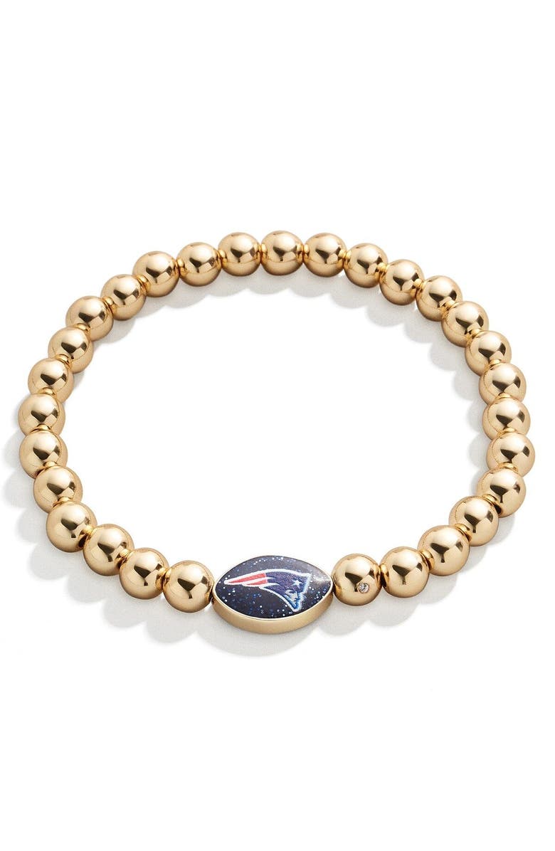 BaubleBar Women's BaubleBar Gold New England Patriots Pisa Bracelet, Main, color,