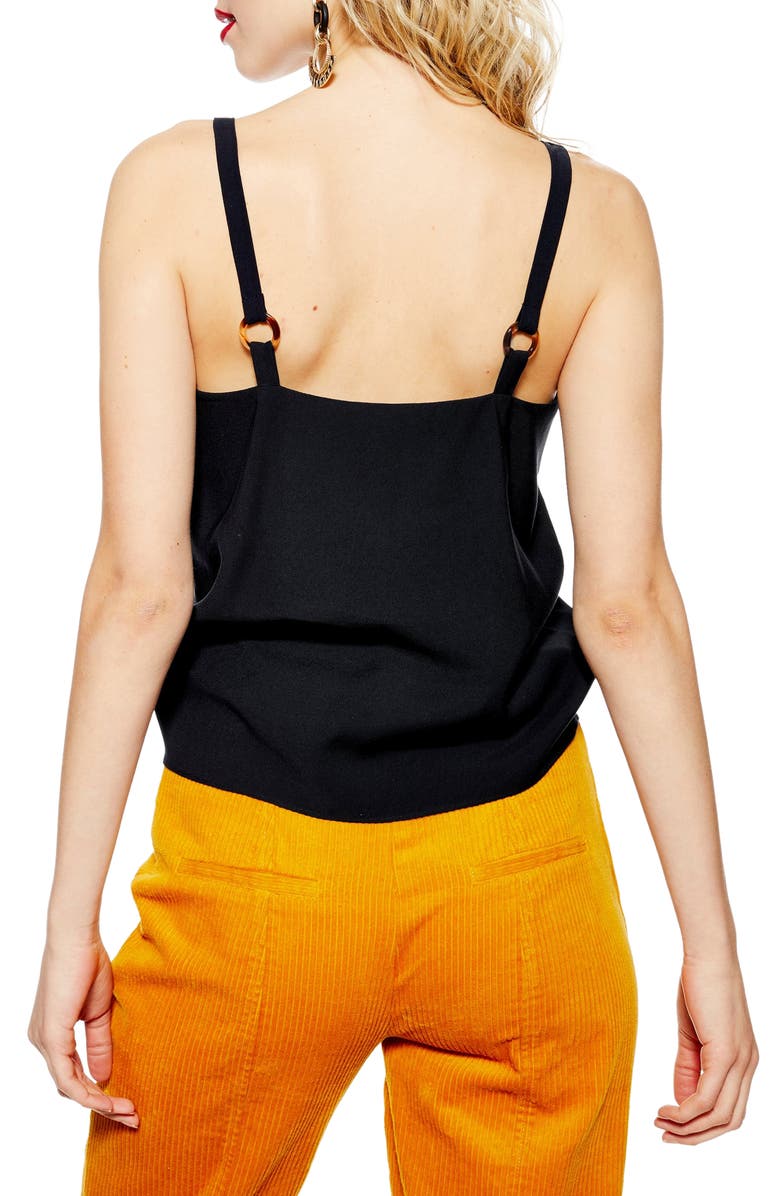 Topshop Tilda Ring Camisole Top, Alternate, color, 