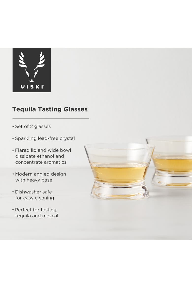 Raye Crystal Tequila Tasting Glasses Set of 2, Alternate, color, Clear