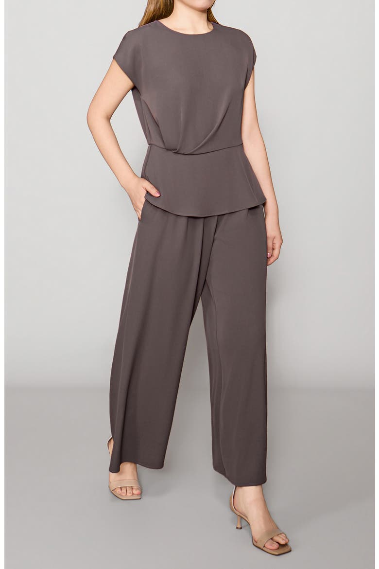 Luxe Crepe Wide Leg Pants, Alternate, color, ROBUST GREY